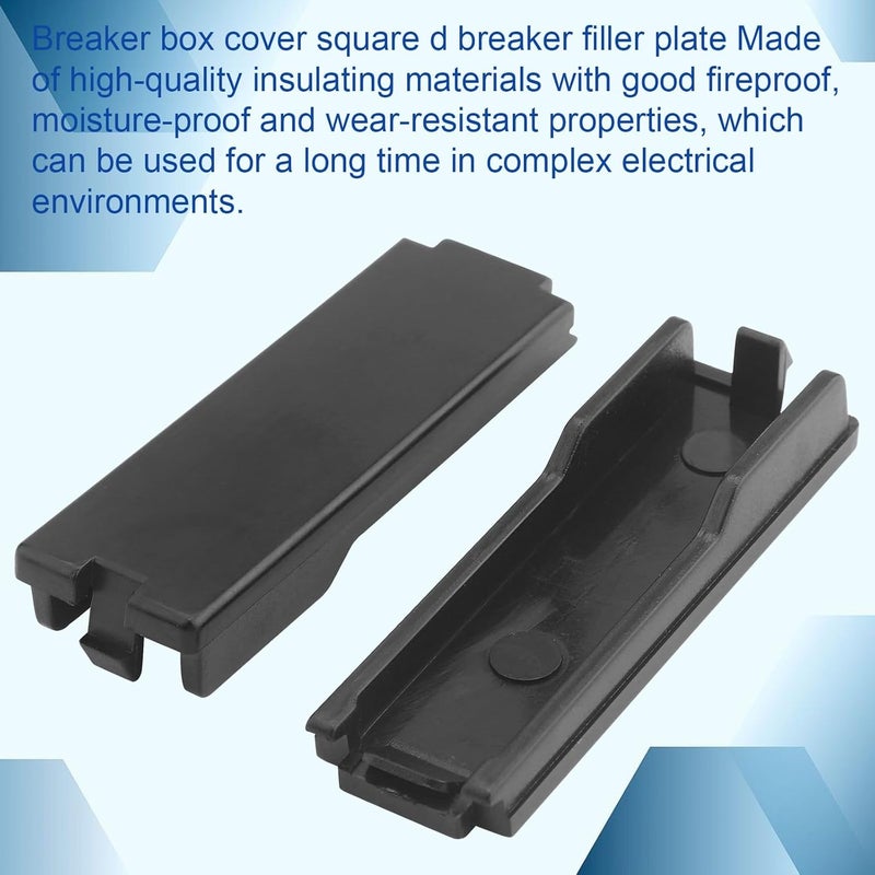 EAORBD Breaker Filler Plate for Eaton Cutler Hammer Circuit Breaker Panel Cover, CHFPP Breaker Panel Blanks for 0.7 Inch Circuit Breaker Filler Square D, (with Electrical Panel Label Stickers) 10-Pack - Image 3